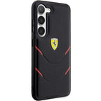 Ferrari Hot Stamp Lines dėklas Galaxy S23 – juodas