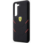 Ferrari Hot Stamp Lines dėklas Galaxy S23 – juodas