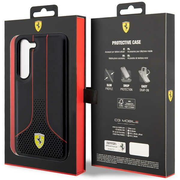 Ferrari 296P dėklas Samsung Galaxy S23 – juodas