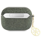 Guess AirPods Pro 2 dėklas – žalias/khaki, 4G Glitter