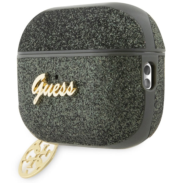 Guess AirPods Pro 2 dėklas – žalias/khaki, 4G Glitter