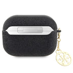 Guess AirPods Pro 2 dėklas – juodas, 4G Glitter Flake