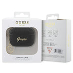 Guess AirPods Pro 2 dėklas – juodas, 4G Glitter Flake