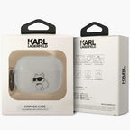 Karl Lagerfeld dėklas AirPods Pro 2 – skaidrus Choupette