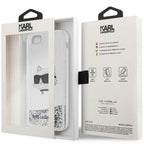 Karlas Lagerfeldas KLHCI8LNHCCS iPhone 7/8/ SE 2020/2022 sidabrinis / sidabrinis kietas dėklas Glitter Choupette Head --...