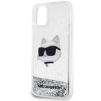 Karl Lagerfeld blizgučių dėklas iPhone 11/XR – sidabrinis -- iPhone 11