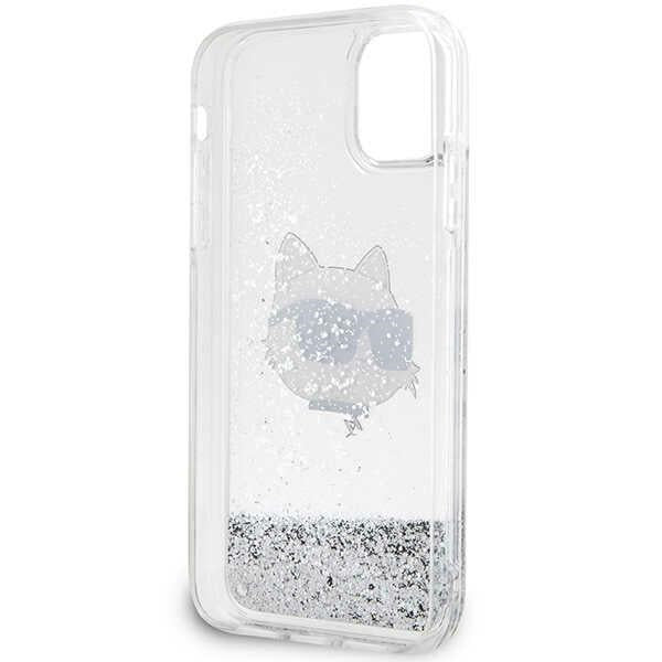Karl Lagerfeld blizgučių dėklas iPhone 11/XR – sidabrinis -- iPhone 11
