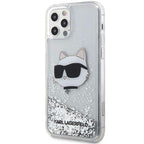 Karl Lagerfeld blizgantis dėklas iPhone 12/12 Pro – sidabrinis -- iPhone 12