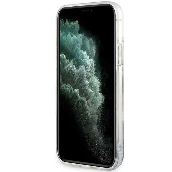 Karl Lagerfeld blizgantis dėklas iPhone 12/12 Pro – sidabrinis -- iPhone 12