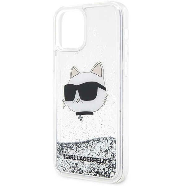 Karl Lagerfeld blizgantis dėklas iPhone 12/12 Pro – sidabrinis -- iPhone 12