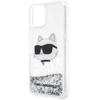 Karl Lagerfeld blizgantis dėklas iPhone 12/12 Pro – sidabrinis -- iPhone 12
