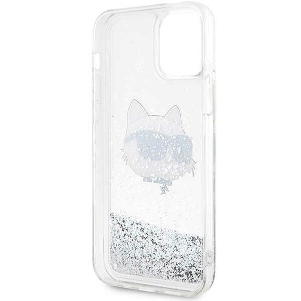 Karl Lagerfeld blizgantis dėklas iPhone 12/12 Pro – sidabrinis -- iPhone 12