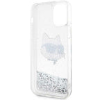 Karl Lagerfeld blizgantis dėklas iPhone 12/12 Pro – sidabrinis -- iPhone 12