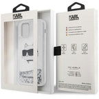 Karl Lagerfeld blizgantis dėklas iPhone 12/12 Pro – sidabrinis -- iPhone 12