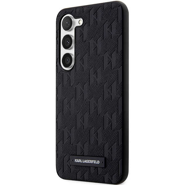Karl Lagerfeld Saffiano dėklas Galaxy S23+ – juodas