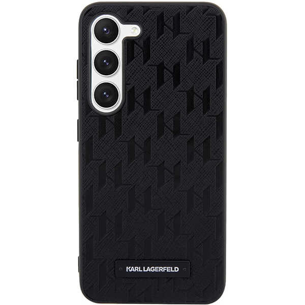 Karl Lagerfeld Saffiano dėklas Galaxy S23+ – juodas