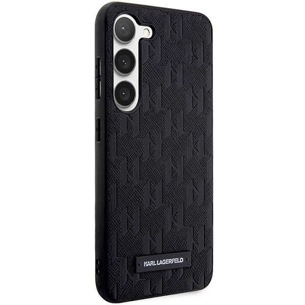 Karl Lagerfeld Saffiano dėklas Galaxy S23+ – juodas