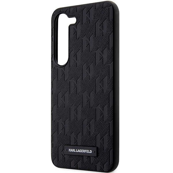 Karl Lagerfeld Saffiano dėklas Galaxy S23+ – juodas