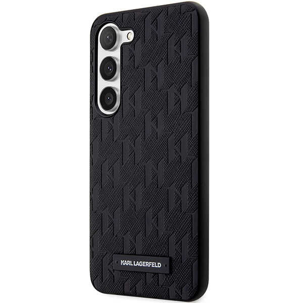 Karl Lagerfeld Saffiano dėklas Samsung Galaxy S23 – juodas