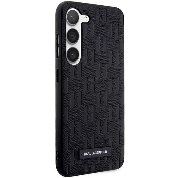 Karl Lagerfeld Saffiano dėklas Samsung Galaxy S23 – juodas