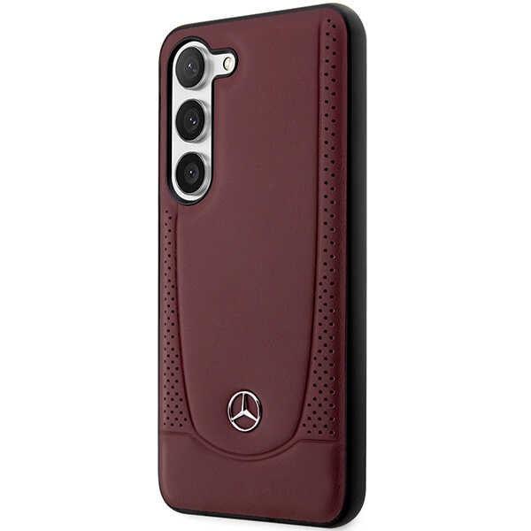 Mercedes-Benz Leather Urban dėklas Galaxy S23+ – raudonas