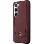 Mercedes-Benz Leather Urban dėklas Samsung Galaxy S23 – raudonas -- Samsung Galaxy S23