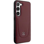 Mercedes-Benz Leather Urban dėklas Samsung Galaxy S23 – raudonas -- Samsung Galaxy S23