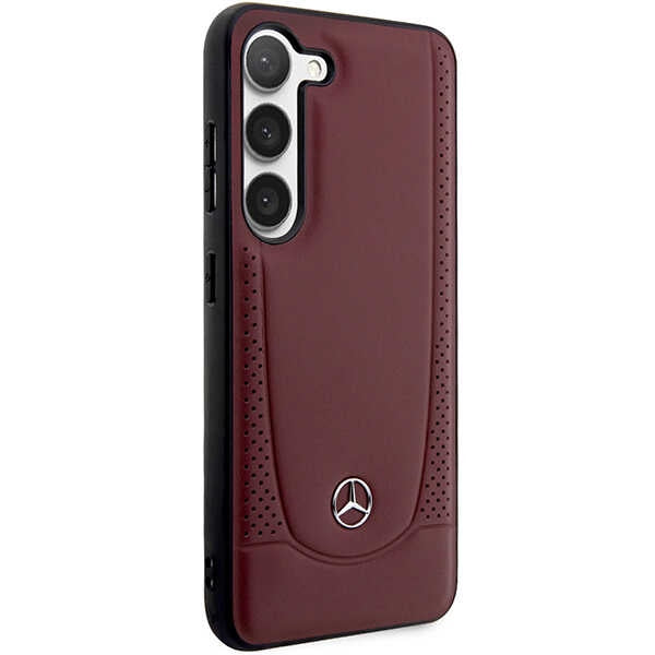 Mercedes-Benz Leather Urban dėklas Samsung Galaxy S23 – raudonas -- Samsung Galaxy S23