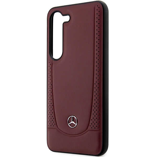 Mercedes-Benz Leather Urban dėklas Samsung Galaxy S23 – raudonas -- Samsung Galaxy S23