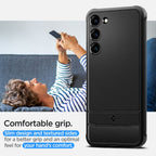 Spigen Rugged Armor dėklas Samsung Galaxy S23 – juodas