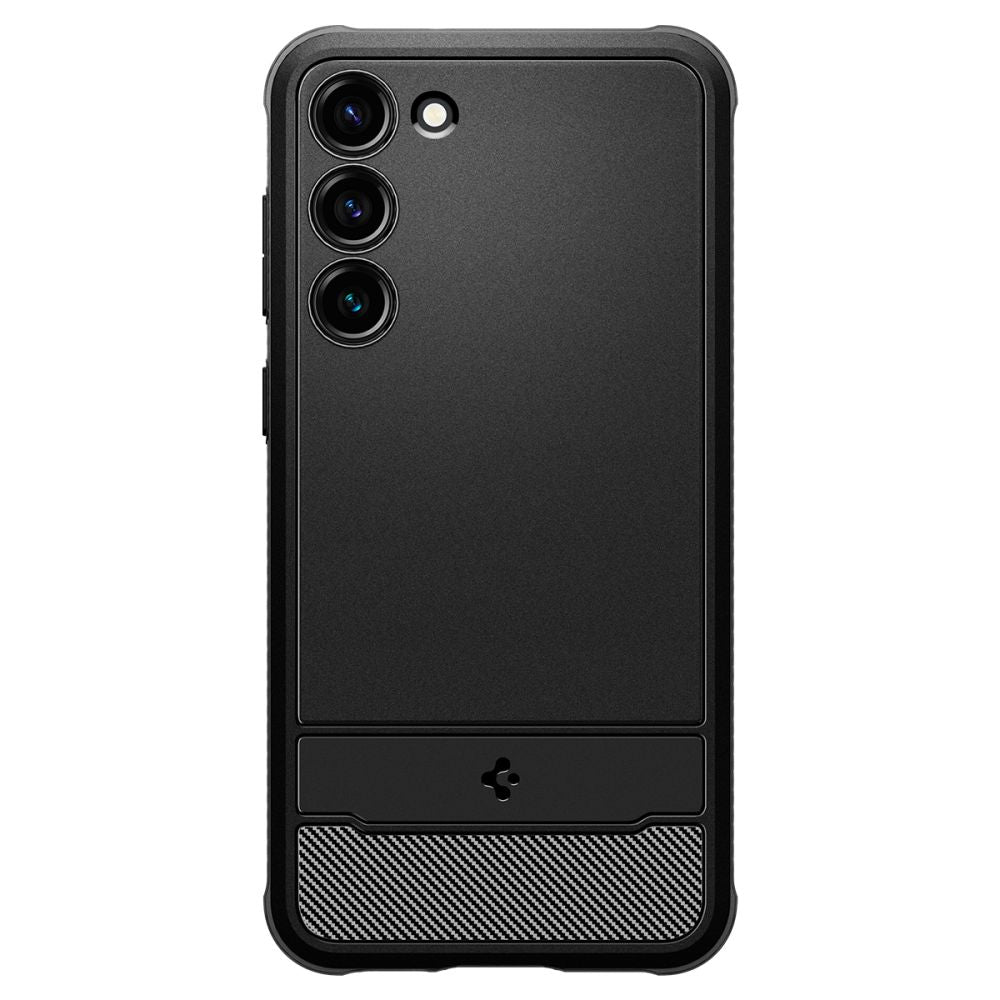 Spigen Rugged Armor dėklas Samsung Galaxy S23 – juodas