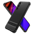 Spigen Rugged Armor dėklas Samsung Galaxy S23 – juodas