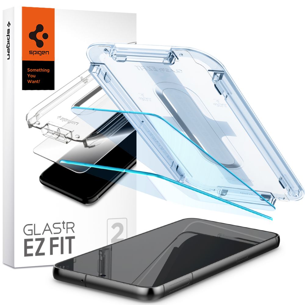Spigen EZ Fit grūdintas stiklas Galaxy S23 (2 vnt.)