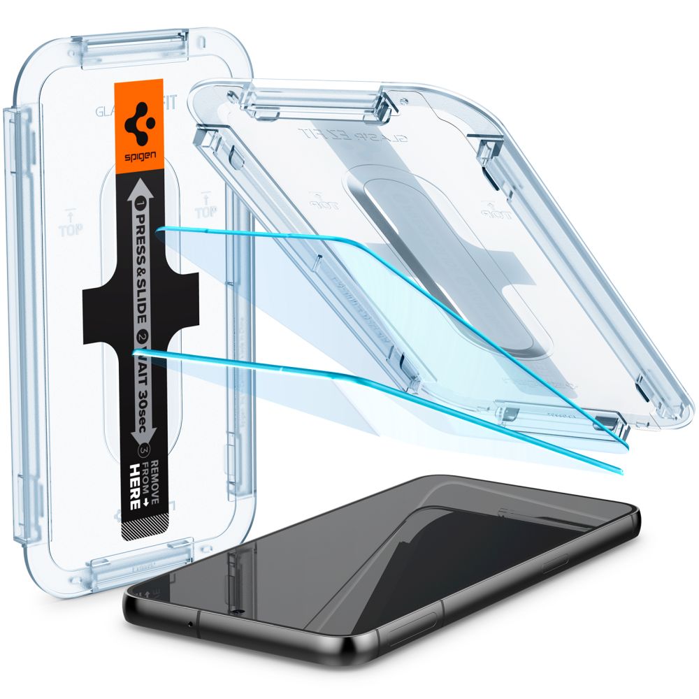Spigen EZ Fit grūdintas stiklas Galaxy S23 (2 vnt.)