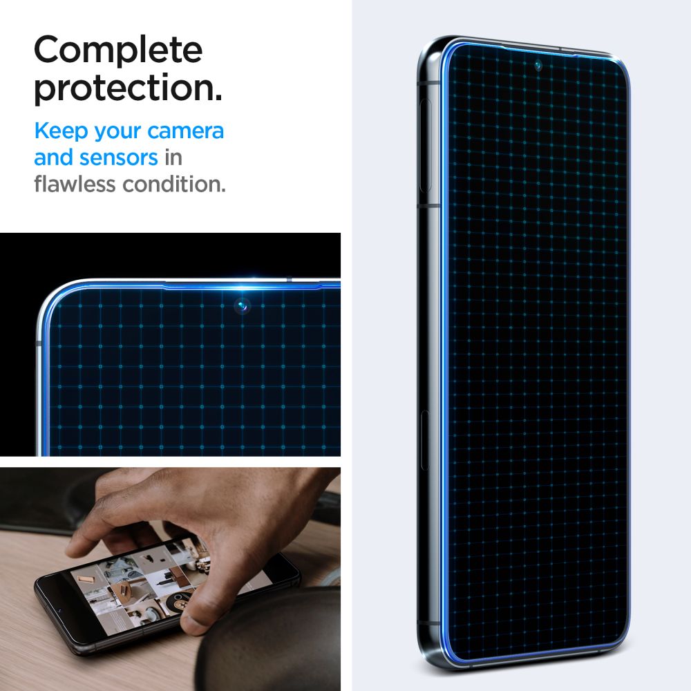 Spigen EZ Fit grūdintas stiklas Galaxy S23 (2 vnt.)