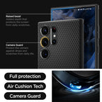 Spigen Liquid Air dėklas Samsung Galaxy S23 Ultra – juodas