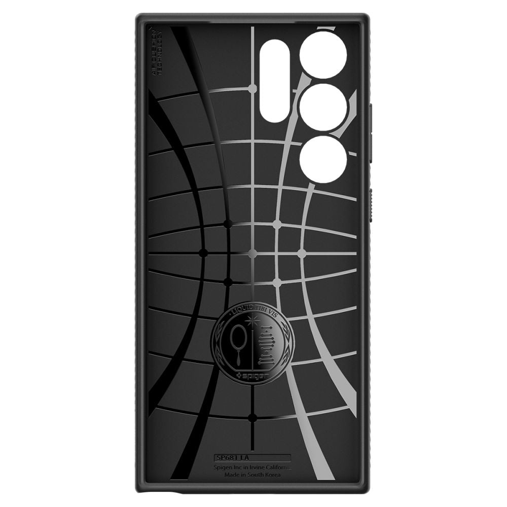 Spigen Liquid Air dėklas Samsung Galaxy S23 Ultra – juodas