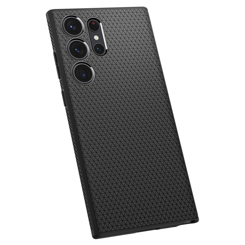 Spigen Liquid Air dėklas Samsung Galaxy S23 Ultra – juodas