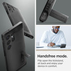 Spigen Tough Armor dėklas Galaxy S23 Ultra – juodas
