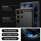 Spigen Tough Armor dėklas Galaxy S23 Ultra – juodas