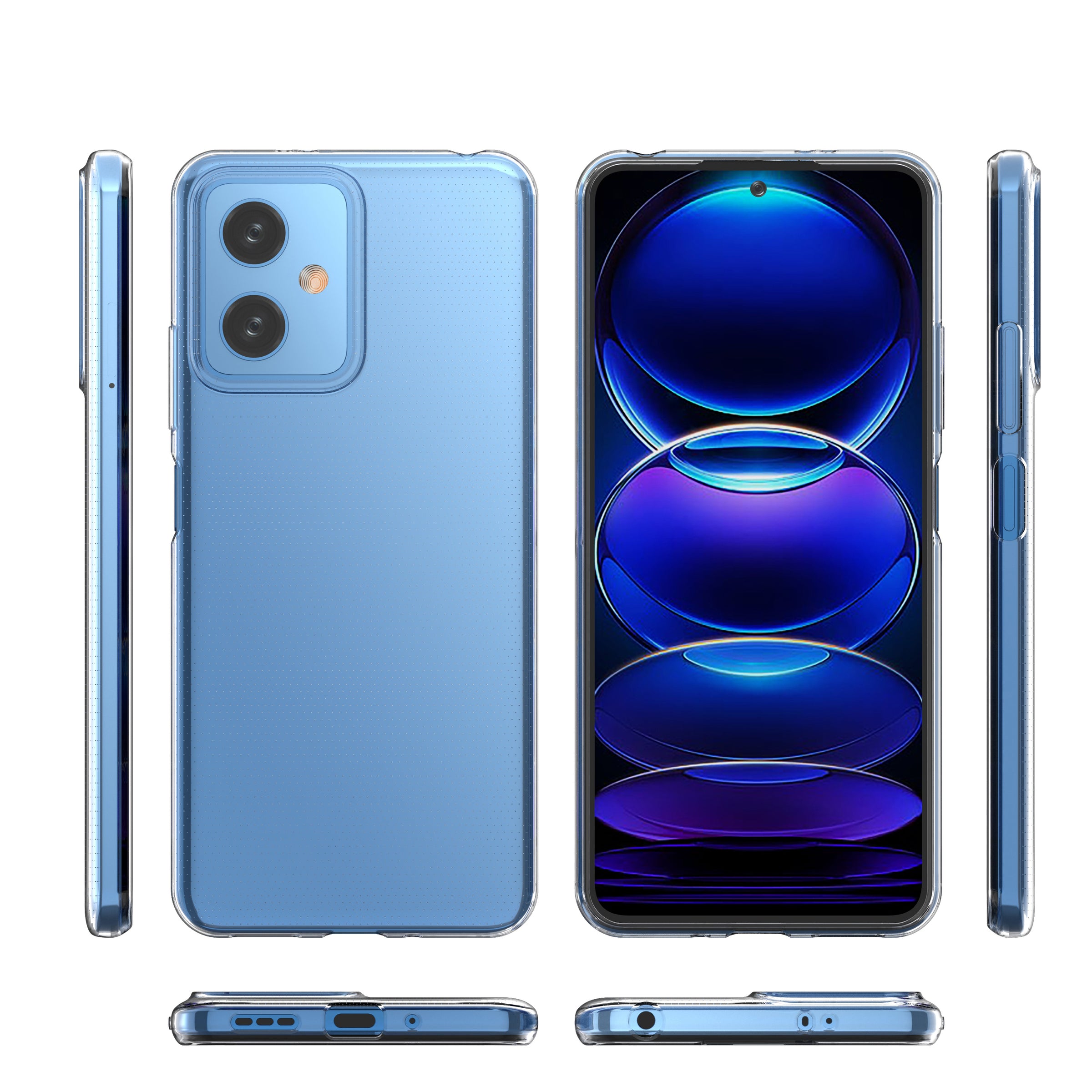 Skaidrus 0,5 mm TPU dėklas Xiaomi Poco X5 5G / Redmi Note 12 5G -- Xiaomi Poco X5
