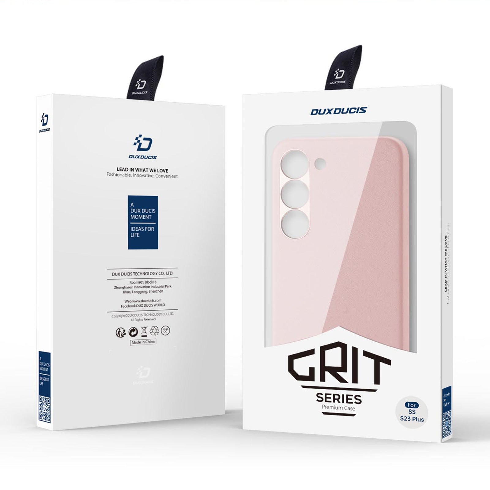 Dux Ducis Grit dėklas Samsung Galaxy S23+ – rožinis