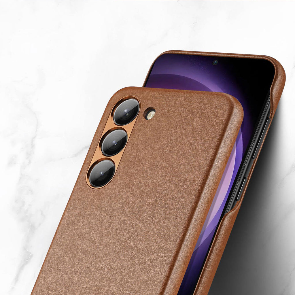 Dux Ducis Grit dėklas Samsung Galaxy S23+ – rudas