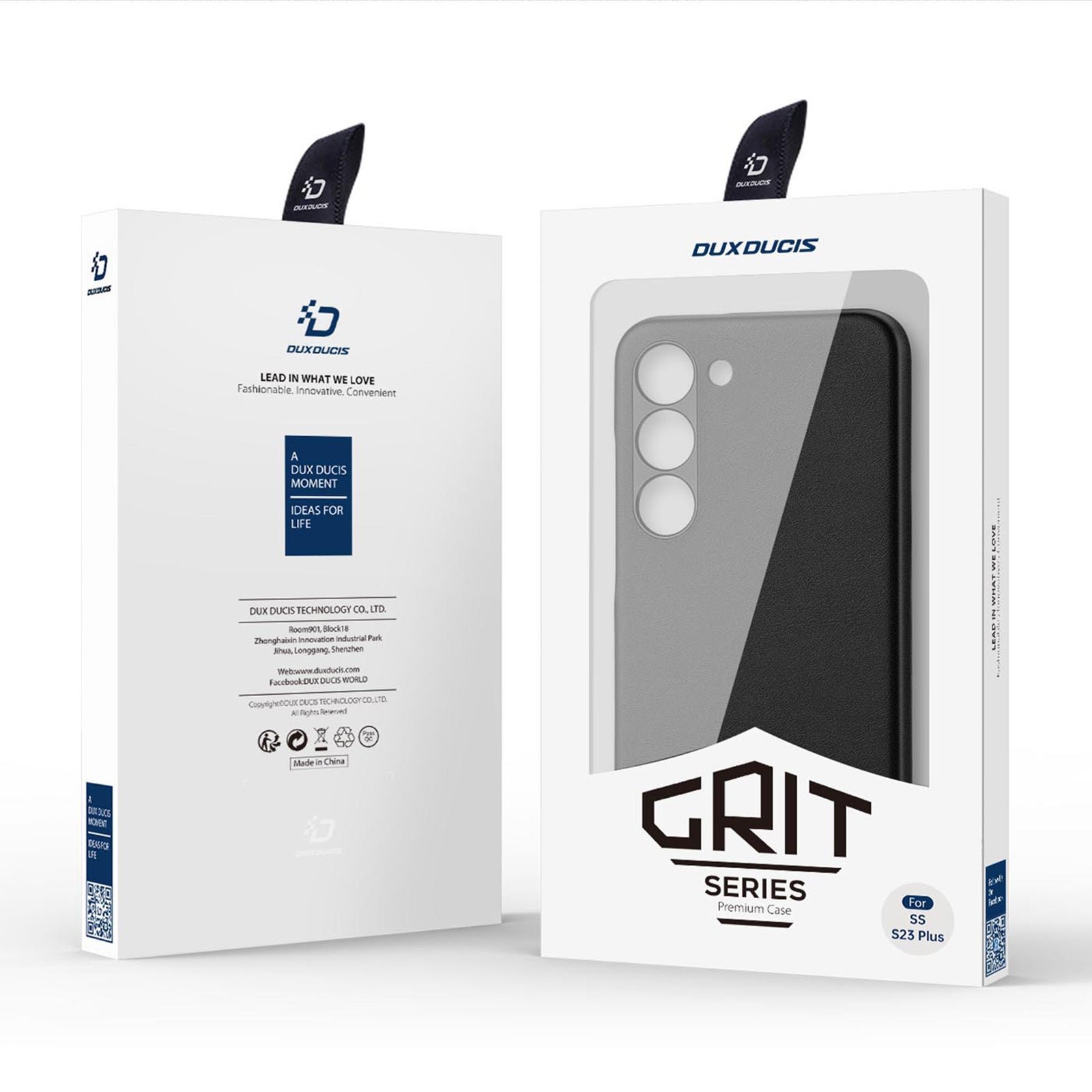 Dux Ducis Grit dėklas Samsung Galaxy S23+ – juodas