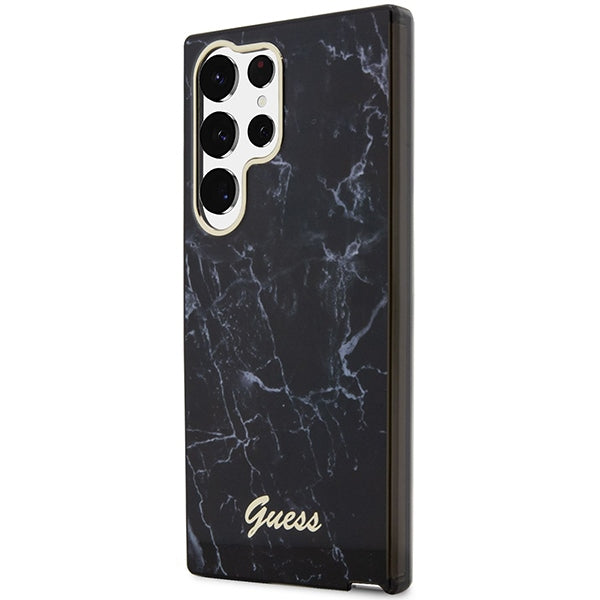 Guess marmuro dėklas Samsung Galaxy S23 Ultra – juodas