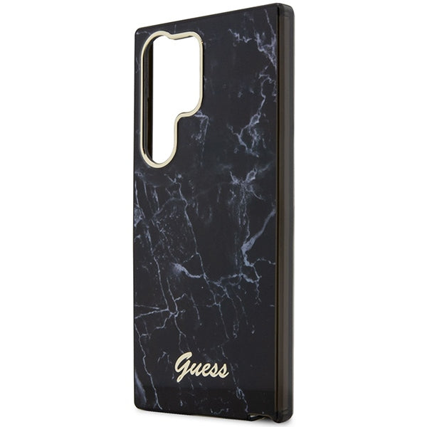 Guess marmuro dėklas Samsung Galaxy S23 Ultra – juodas