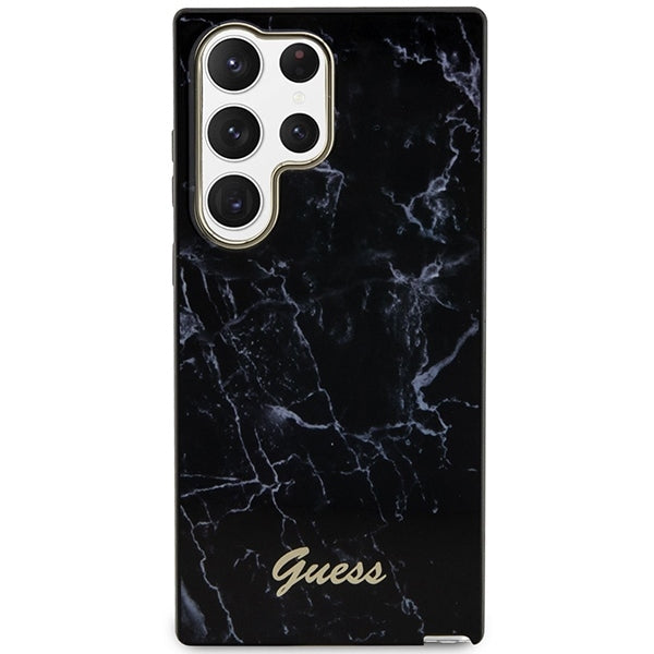 Guess marmuro dėklas Samsung Galaxy S23 Ultra – juodas