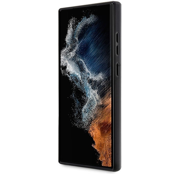 Guess marmuro dėklas Samsung Galaxy S23 Ultra – juodas