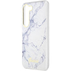 Guess marmurinis dėklas Samsung Galaxy S23+ – baltas