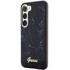 Guess Marble dėklas Samsung Galaxy S23+ – juodas